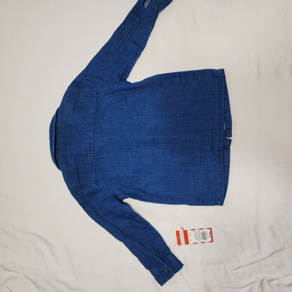 OshKosh B'Gosh Kids' Plaid and Denim Shirt Set of 2 (4T), 100% Cotton. - Picture 11 of 12